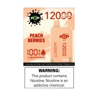 Pop Hit - 12000 Puffs - Peach Berries