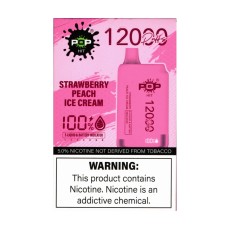 Pop Hit - 12000 Puffs - Strawberry Peach Ice Cream Pop Hit - 12000 Puffs - Strawberry Peach Ice Cream