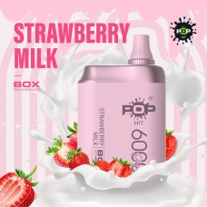 Pop Hit - 6000 Puffs - Strawberry Milk